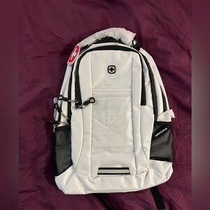 SwissGear White and Black Backpack for Men